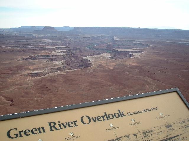 The Green River overlook