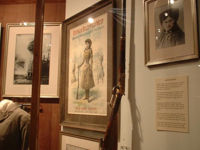 Annie Oakley's display